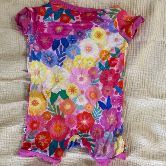 SOLD OUT - Little Sleepies Rainbow Blooms Zippy Shorty, 0-3m - Picture 4 of 5